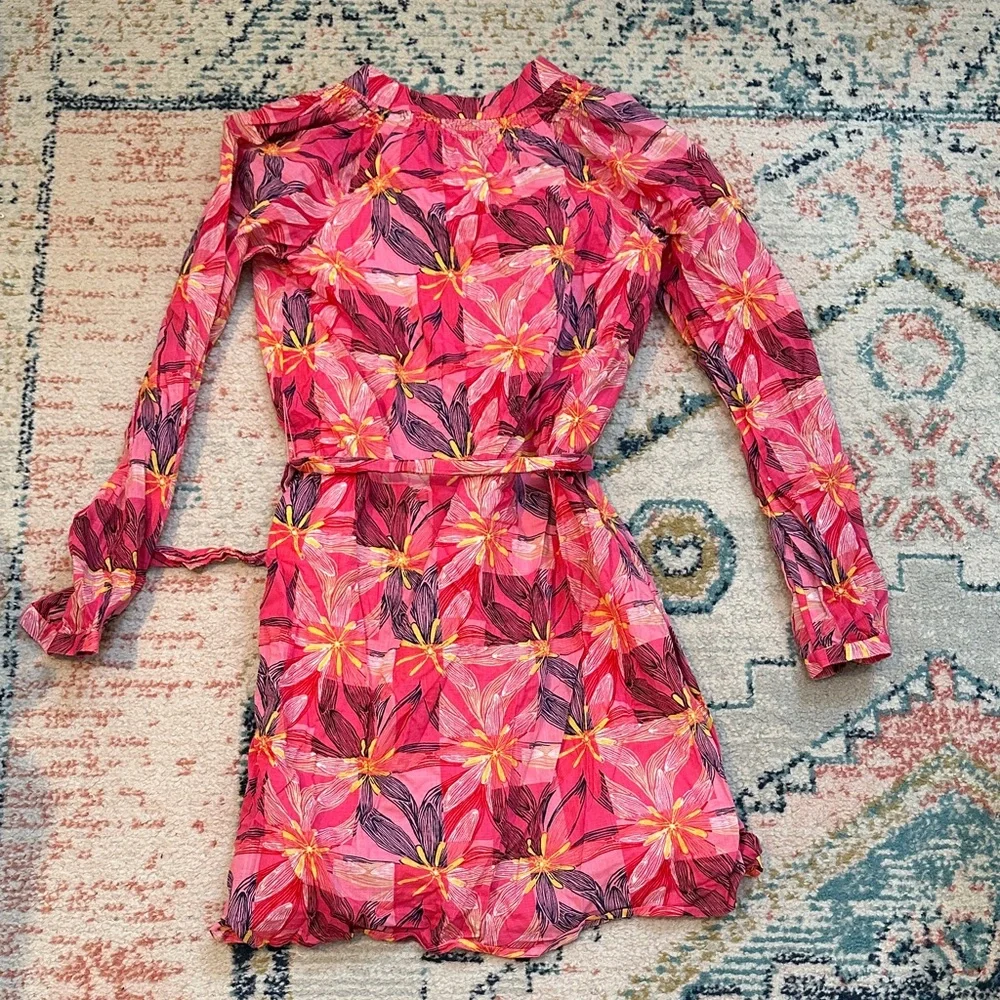 Lilly Pulitzer Pink and Yellow Floral Dress - Picture 3 of 3